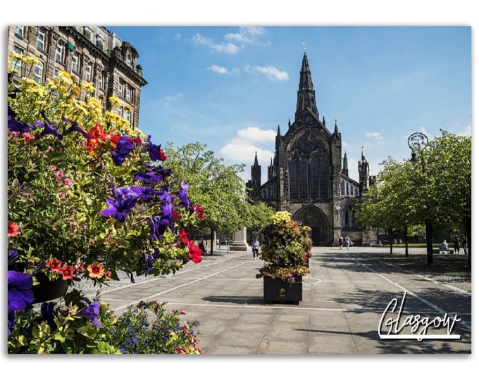 Glasgow Poster Print Wall Art | Glasgow Home Decor | Glasgow Digital Print Collectible | Glasgow Horizontal | Glasgow Hangings Travel Photo
