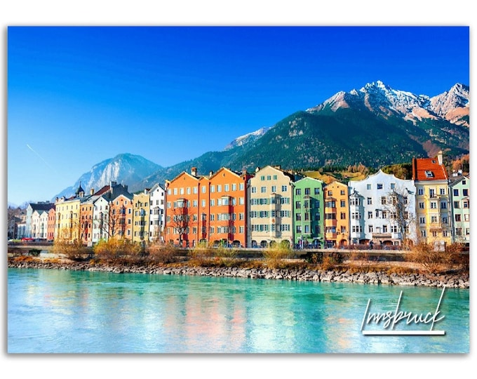Innsbruck Poster Print Wall Art | Innsbruck Photo Austria Home Decoration | Innsbruck Traveler Art Gift | Innsbruck Horizontal Photography