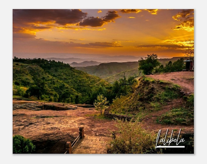 Lalibela Ethiopia Poster Print Wall Art | Lalibela Home Decor | Lalibela Print Collectible | Lalibela Horizontal | Lalibela Hangings Travel