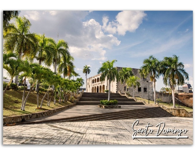 Santo Domingo Poster Print Dominican Republic Wall Art | Tropical Caribbean Home Decor Gift | Santo Domingo Horizontal Travel Photo Poster