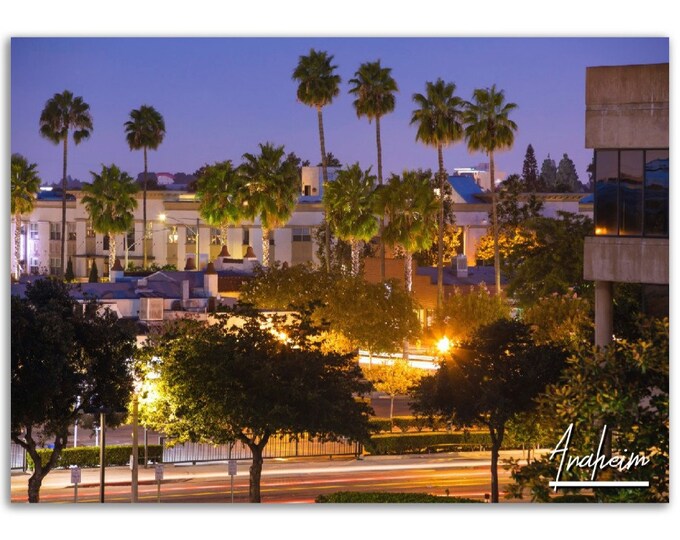 Anaheim California Poster Print Wall Art | Anaheim Home Decor Gift Hangings | California Digital Prints | Anaheim Horizontal Travel Photo