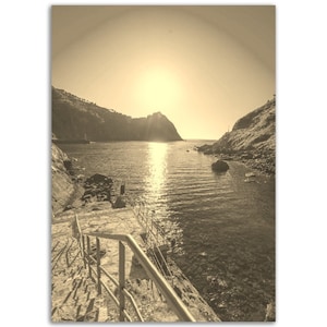 San Sebastian España Poster Vintage Print / Retro Coast Beach Sepia Photo Gift / San Sebastian Wall Art Home Decor / Vertical Travel Photo