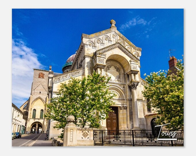 Tours France Poster Print Wall Art | Tours Home Decor Digital Print | Tours Basilica of St. Martin | Tours Hangings Travel Photo Present