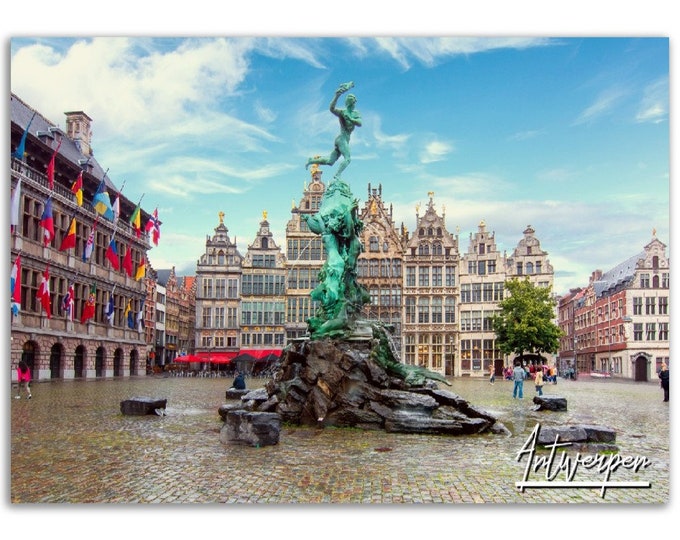 Antwerpen Poster Belgium Print Wall Art | Antwerpen Home Decor Gift Hangings | Antwerpen Digital Prints | Antwerpen Horizontal Travel Photo