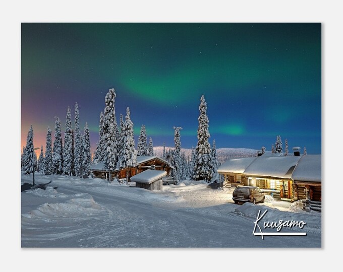 Kuusamo Finland Print Wall Art | Kuusamo Home Decor | Kuusamo Northern Lights Poster Print | Kuusamo Lapland | Kuusamo Hangings Travel Photo