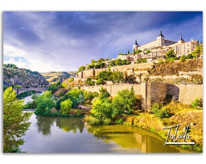 Toledo Poster Print Wall Art | Toledo Home Decor | Toledo Spain Digital Print Collectible | Toledo Horizontal | Toledo Hangings Travel Photo