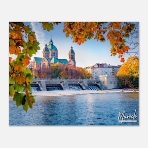 Munich Germany Poster Print Wall Art | Munich Home Decor | Munich Print Collectible | Munich Horizontal | Munich Hangings Travel Photo Gifts
