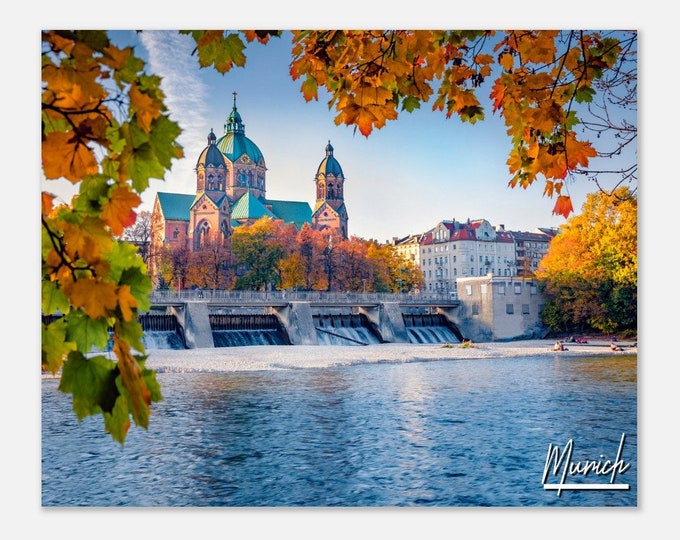 Munich Germany Poster Print Wall Art | Munich Home Decor | Munich Print Collectible | Munich Horizontal | Munich Hangings Travel Photo Gifts