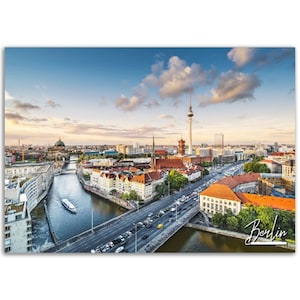 Berlin Germany Poster Print Wall Art | Berlin Cityscape Photo Home Decoration | Berlin Traveler Gift | Berlin Horizontal Photography Poster
