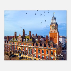 Leicester United Kingdom Poster Print Wall Art | Leicester Home Decor | Leicester Print Collectible | Leicester Hanging Travel Photo present