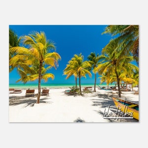 Isla Holbox Mexico Poster Wall Art | Isla Holbox Home Decor | Isla Holbox Beach | Isla Holbox Horizontal | Isla Holbox Coastal Travel Photo