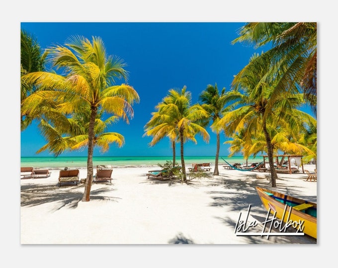 Isla Holbox Mexico Poster Wall Art | Isla Holbox Home Decor | Isla Holbox Beach | Isla Holbox Horizontal | Isla Holbox Coastal Travel Photo