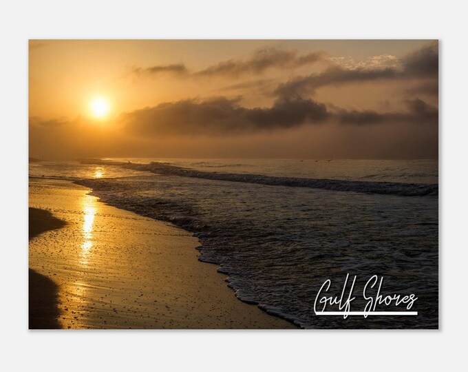 Gulf Alabama Shores Poster Print Wall Art | Gulf Shores Home Decor Gift Hangings | Gulf Shores Prints AL Gulf Shores Horizontal Travel Photo