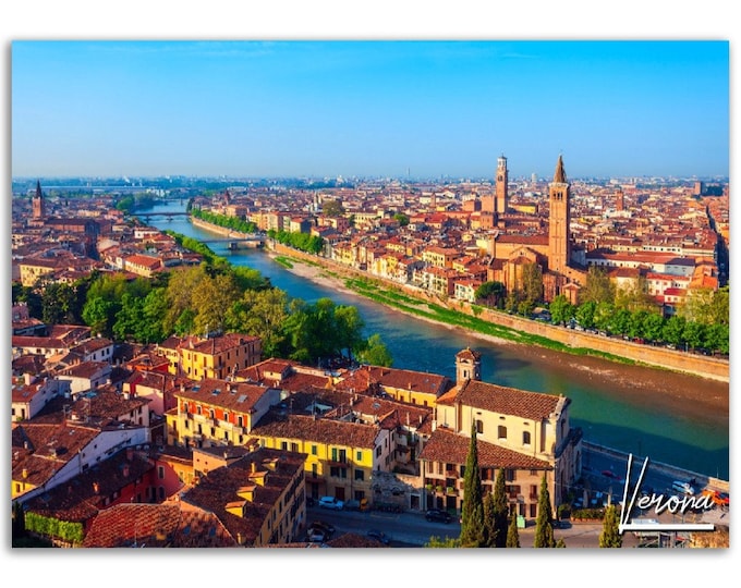 Verona Poster Print Wall Art | Verona Home Decor | Verona Italy Digital Print Collectible | Verona Horizontal | Verona Hangings Travel Photo