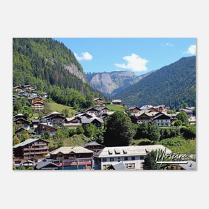 Morzine France Travel Poster Wall Art | Morzine Village Home Decor | Morzine Digital Print | Morzine French Alps Horizontal | Morzine Photo