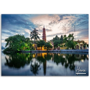 Hanoi Poster Print Wall Art | Hanoi Vietnam Home Decor | Hanoi Print Collectible |  Vietnam Horizontal | Hanoi Hangings Travel Photo