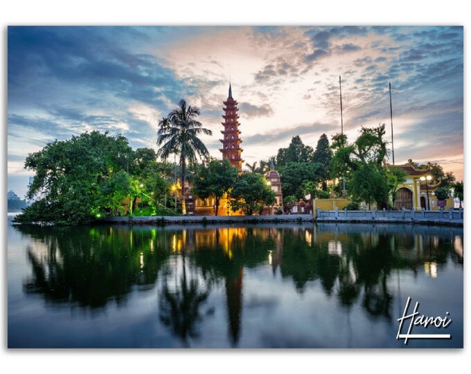 Hanoi Poster Print Wall Art | Hanoi Vietnam Home Decor | Hanoi Print Collectible |  Vietnam Horizontal | Hanoi Hangings Travel Photo