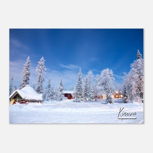 Kiruna Sweden Poster Print Wall Art | Kiruna Home Decor | Kiruna Winter Print | Kiruna Snowy Landscape | Kiruna Hangings Travel Photo Art