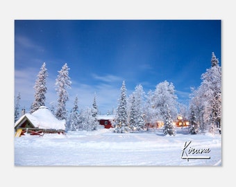 Kiruna Sweden Poster Print Wall Art | Kiruna Home Decor | Kiruna Winter Print | Kiruna Snowy Landscape | Kiruna Hangings Travel Photo Art