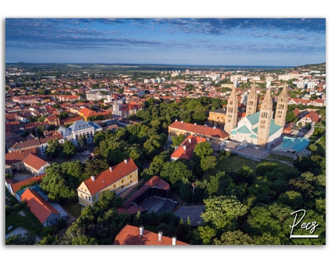 Pecs Poster Print Wall Art | Pecs Home Decor | Pecs Hungary Digital Print Collectible | Pecs Horizontal | Pecs Hungary Hangings Travel Photo