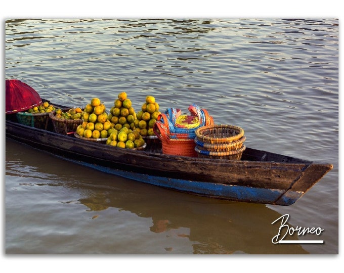 Borneo Poster Print Indonesia Wall Art | Borneo Photo Indonesia Home Decoration | Borneo Traveler Xmas Gift | Borneo Horizontal Photography