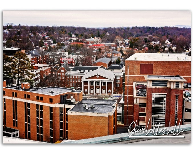Charlottesville Poster Print Virginia Wall Art | Charlottesville Photo Home Decoration | Charlottesville Travel Gift Horizontal Photography