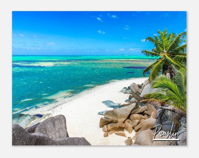 Praslin Seychelles Poster Print Wall Art | Praslin Home Decor | Praslin Collectible | Praslin Horizontal | Praslin Hangings Travel Photo