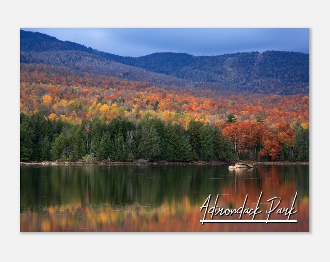 Adirondack Park New York Poster Print Nature Wall Art | Adirondack Home Decor Gift Hanging | Adirondack Collectibles Horizontal Travel Photo