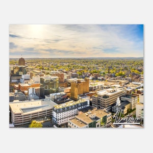 Allentown Pennsylvania Poster Print Wall Art | Allentown Skyline Cityscape Home Decor Gift Hanging | Allentown Print Horizontal Travel Photo