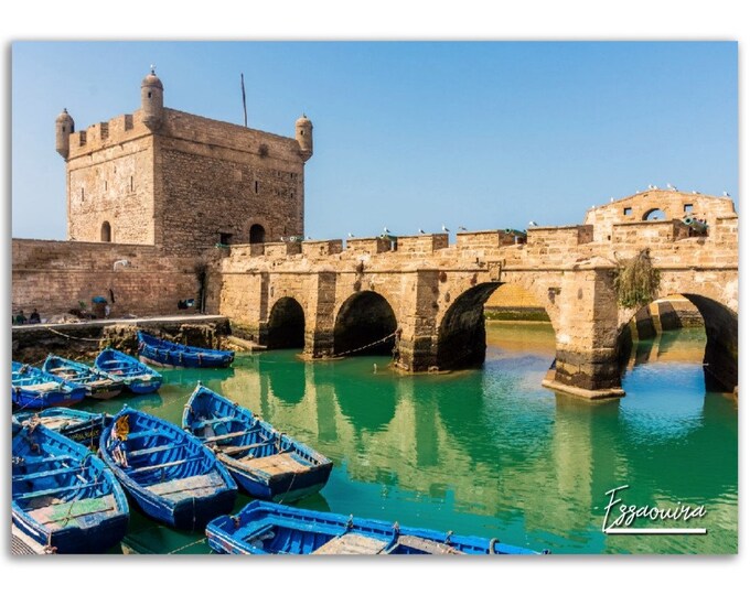 Essaouira Poster Print Morocco Wall Art | Essaouira Photo Decoration | Essaouira Africa Traveler Gift | Essaouira Horizontal Photography