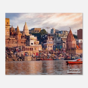 Varanasi India Poster Print Wall Art | Varanasi Home Decor | Varanasi Collectible | Varanasi Horizontal | Varanasi Hangings Travel Photo