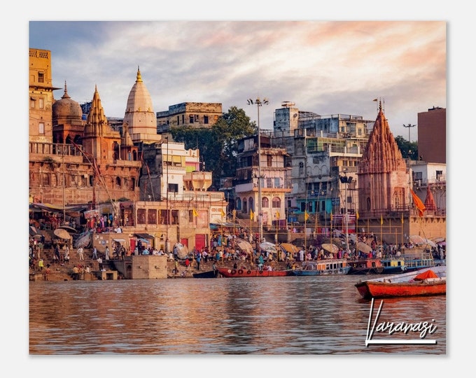 Varanasi India Poster Print Wall Art | Varanasi Home Decor | Varanasi Collectible | Varanasi Horizontal | Varanasi Hangings Travel Photo