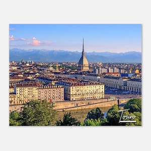 Torino Italy Print Wall Art Torino Home Decor | Torino Print Collectible | Torino Horizontal | Torino Italy Hangings Travel Photo Present
