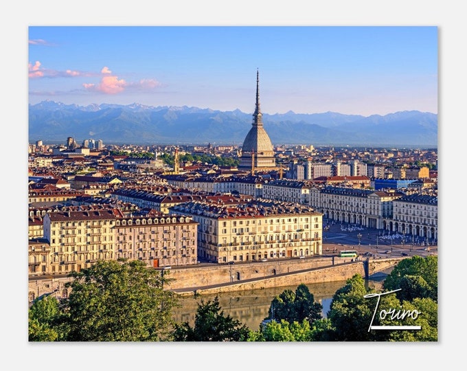 Torino Italy Print Wall Art Torino Home Decor | Torino Print Collectible | Torino Horizontal | Torino Italy Hangings Travel Photo Present
