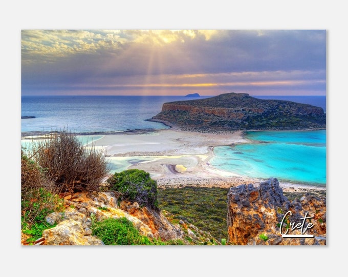 Crete Greece Poster Print Wall Art | Crete Home Decor | Crete Print Collectible | Crete Greece Horizontal | Crete Hangings Travel Photo Gift