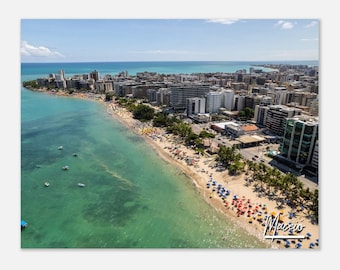 Maceió Brazil Travel Poster: Pajucara Beach Skyline Art