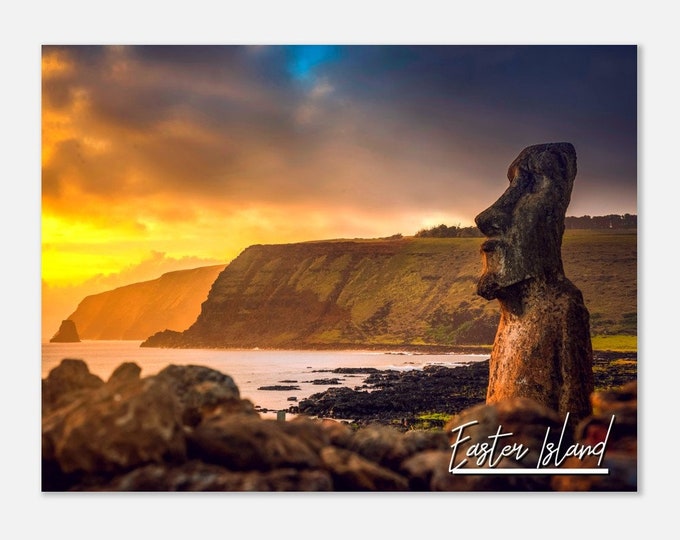 Easter Island Chile Poster Print Wall Art | Easter Island Home Decor | Easter Island Digital Print | Easter Island Hangings Travel Photo