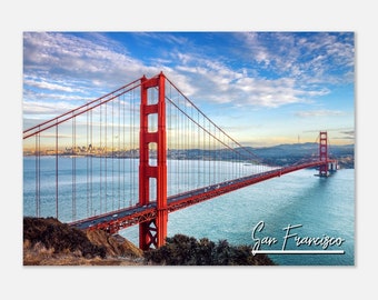Golden Gate Bridge Print: San Francisco Travel Poster
