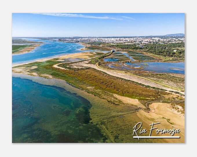 Ria Formosa Natural Park Portugal Travel Poster Wall Art | Ria Formosa Home Decor | Ria Formosa Print Horizontal | Ria Formosa Photo Present