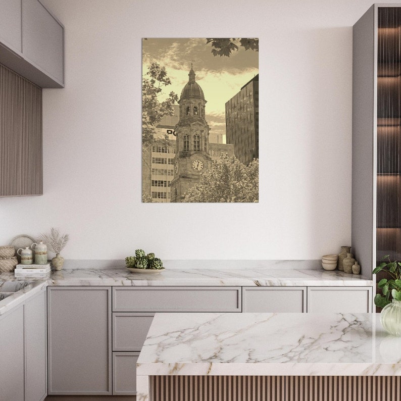 Vintage Adelaide Australia Poster Print Retro Old Adelaide Sepia Photo