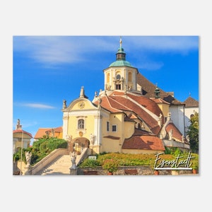 Eisenstadt Austria Travel Poster Wall Art | Eisenstadt Building Home Decor Digital Print | Eisenstadt Haydn Church Kalvarienberg Photo Gift