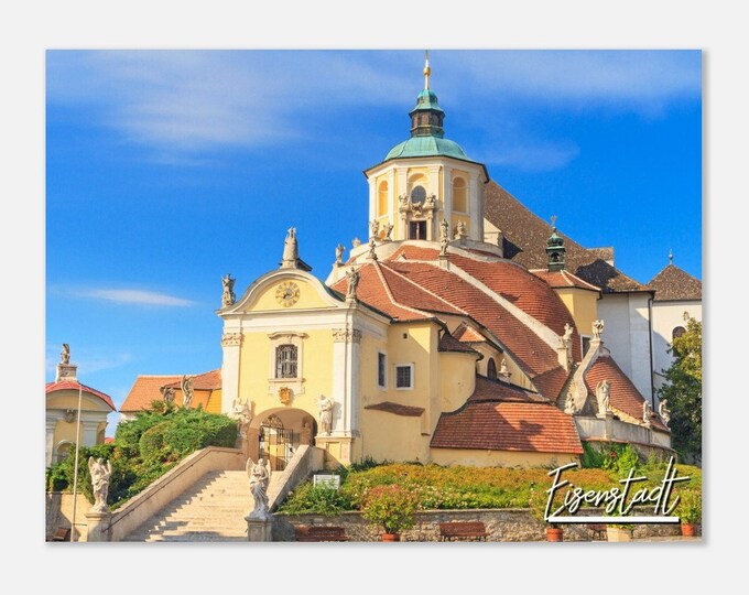 Eisenstadt Austria Travel Poster Wall Art | Eisenstadt Building Home Decor Digital Print | Eisenstadt Haydn Church Kalvarienberg Photo Gift