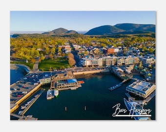 Bar Harbor Maine Poster Print: Coastal Travel Photo Wall Art
