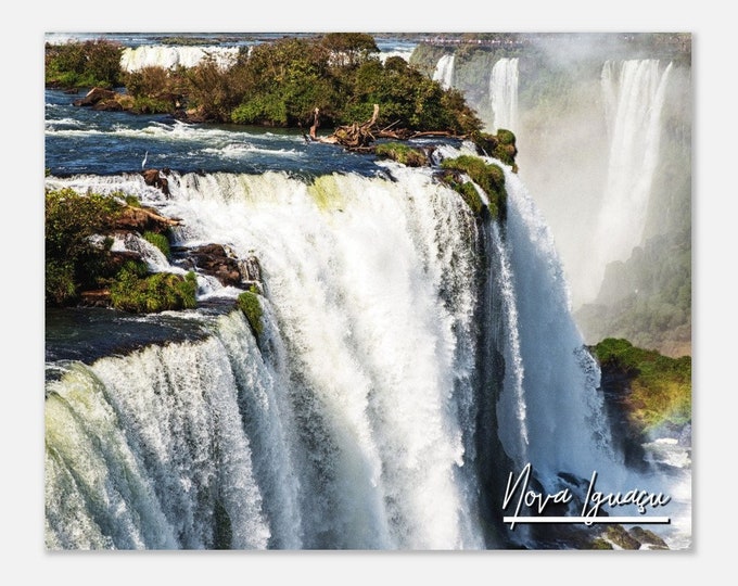 Nova Iguaçu Brazil Travel Poster Wall Art | Nova Foz de Iguazu Home Decor | Nova Iguaçu Waterfalls Print | Nova Iguaçu | Nova Iguaçu Photo