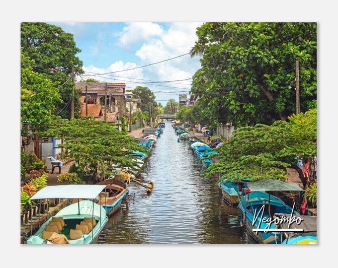 Negombo Sri Lanka Poster Wall Art | Negombo Old Port Home Decor | Negombo Digital Print | Negombo Horizontal | Negombo Hangings Travel Photo