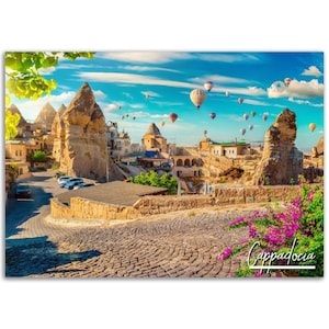 Cappadocia Poster Print Wall Art | Cappadocia Home Decor | Cappadocia Turkey Print  | Cappadocia Horizontal | Cappadocia Hanging Travel Gift
