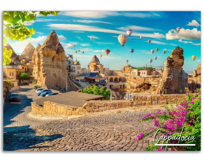 Cappadocia Poster Print Wall Art | Cappadocia Home Decor | Cappadocia Turkey Print  | Cappadocia Horizontal | Cappadocia Hanging Travel Gift