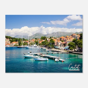 Cavtat Croatia Print Wall Art | Cavtat Town Home Decor | Cavtat Digital Print | Cavtat Coastal Horizontal | Cavtat Hangings Travel Photo