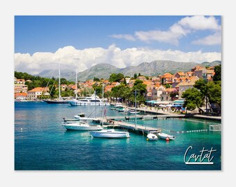 Cavtat Croatia Print Wall Art | Cavtat Town Home Decor | Cavtat Digital Print | Cavtat Coastal Horizontal | Cavtat Hangings Travel Photo