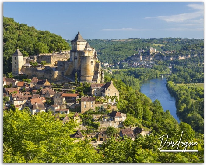Dordogne Poster France Print Wall Art | French Photo Home Decoration | Dordogne Traveler Birthday Gift | Dordogne Art Horizontal Photography